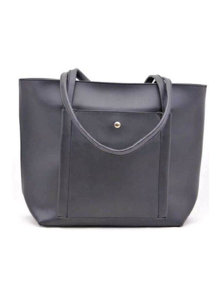 Geanta dama shopper neagra piele ecologica italya